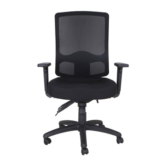 Tygerclaw Adjustable Mid Back Mesh Task Office Chair - Black|Fauteuil de bureau réglable en mailles TygerClaw mi-dossier - noir