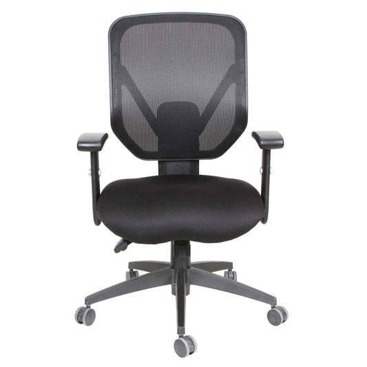 Tygerclaw Mid Back Mesh Office Chair - Grey|Fauteuil de bureau en mailles TygerClaw à mi-dossier - gris
