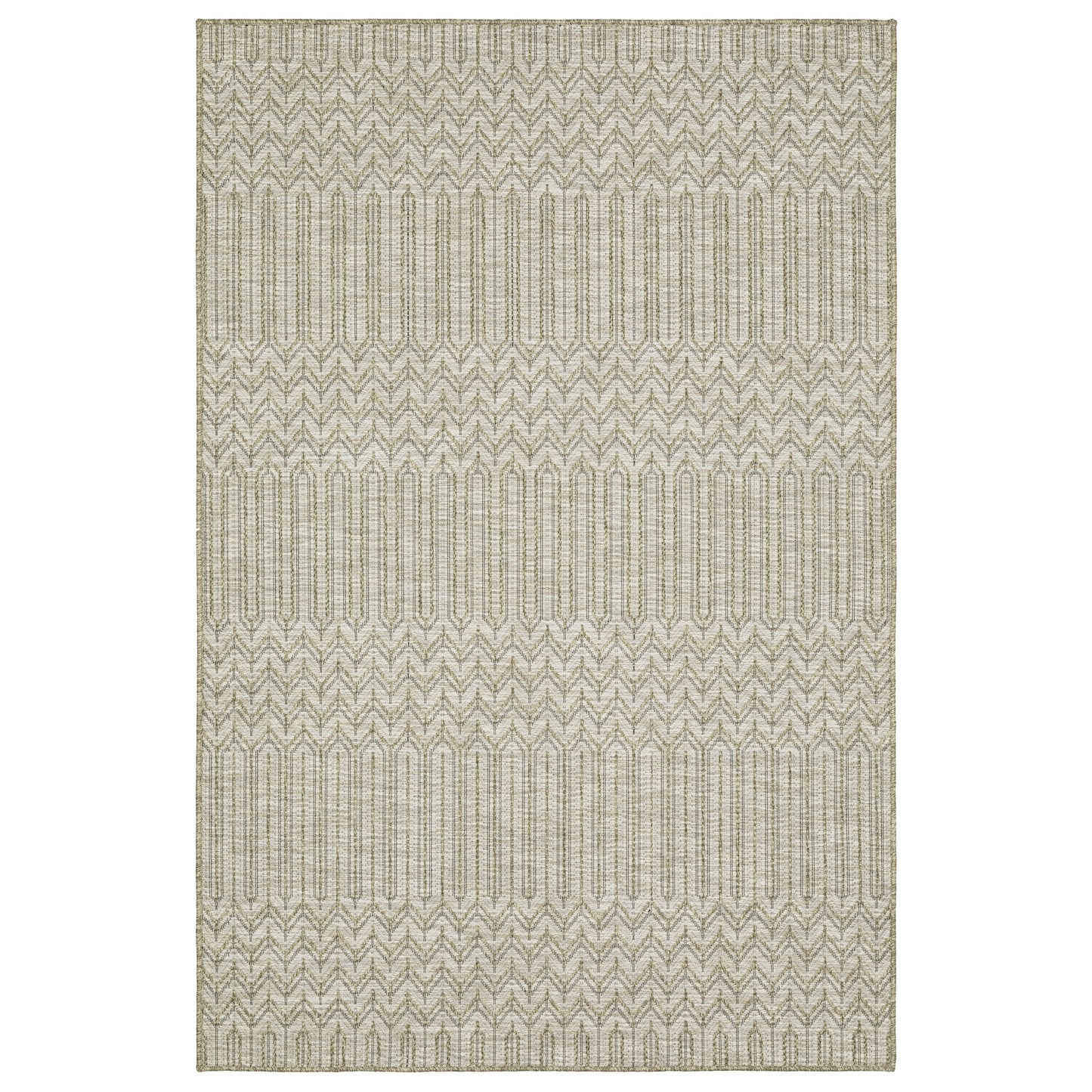 Tapis Vista Home Tangelo géométrique beige/noir haute performance