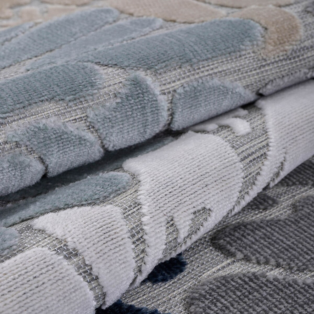 VILLADECOR Tapis d'intérieur/extérieur à motif floral, poils courts ou longs, pour terrasse