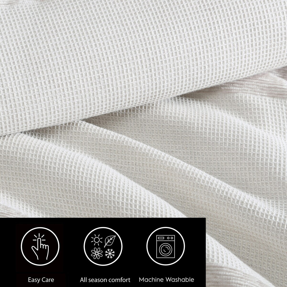 Parure de couette Vera Wang en chenille gaufrée beige à rayures