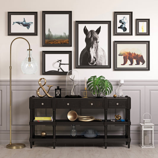 Lampadaire Verona Arc avec abat-jour en verre