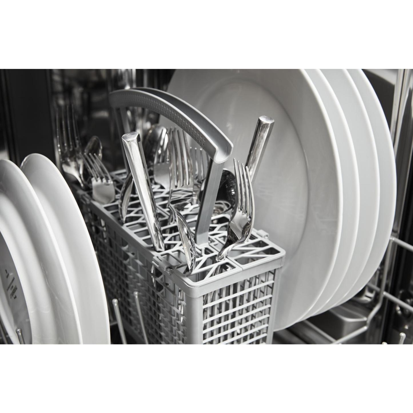 Lave-vaisselle encastré Whirlpool de 18 po et de 50 dBA avec commandes à l’avant - blanc - WDPS5118PW | Whirlpool 18 50 dBA Built-In Front-Control Dishwasher - White - WDPS5118P…