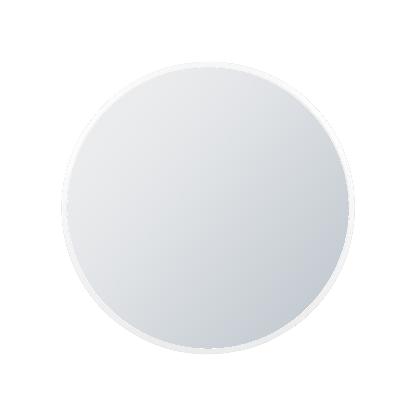 Arcus 30 X 30 Hand Crafted Round Mirror - Blanc|Miroir rond Arcus 30 po x 30 po fabriqué à la main - banc