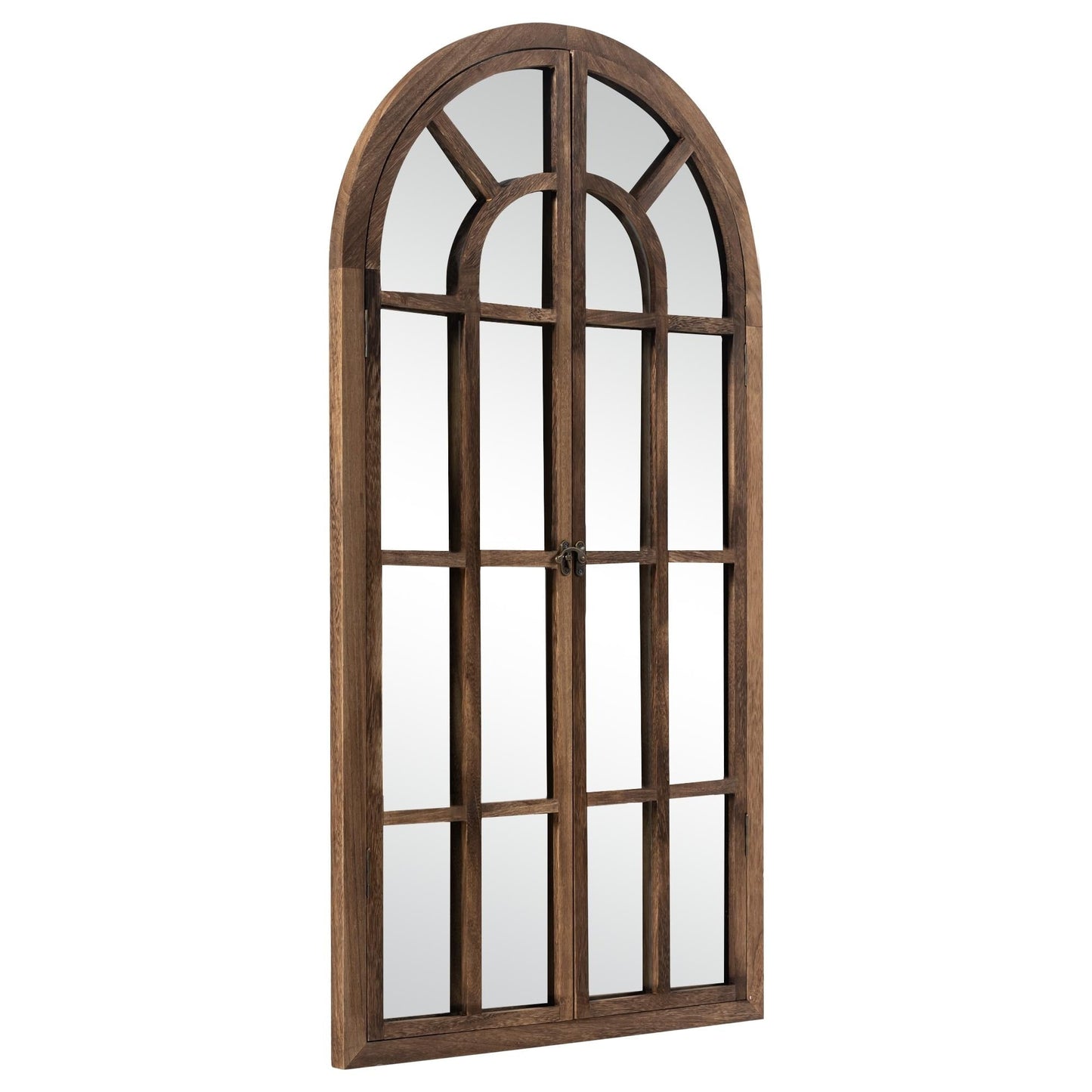 Miroir de fenêtre en bois arqué 71'' L x 31'' l