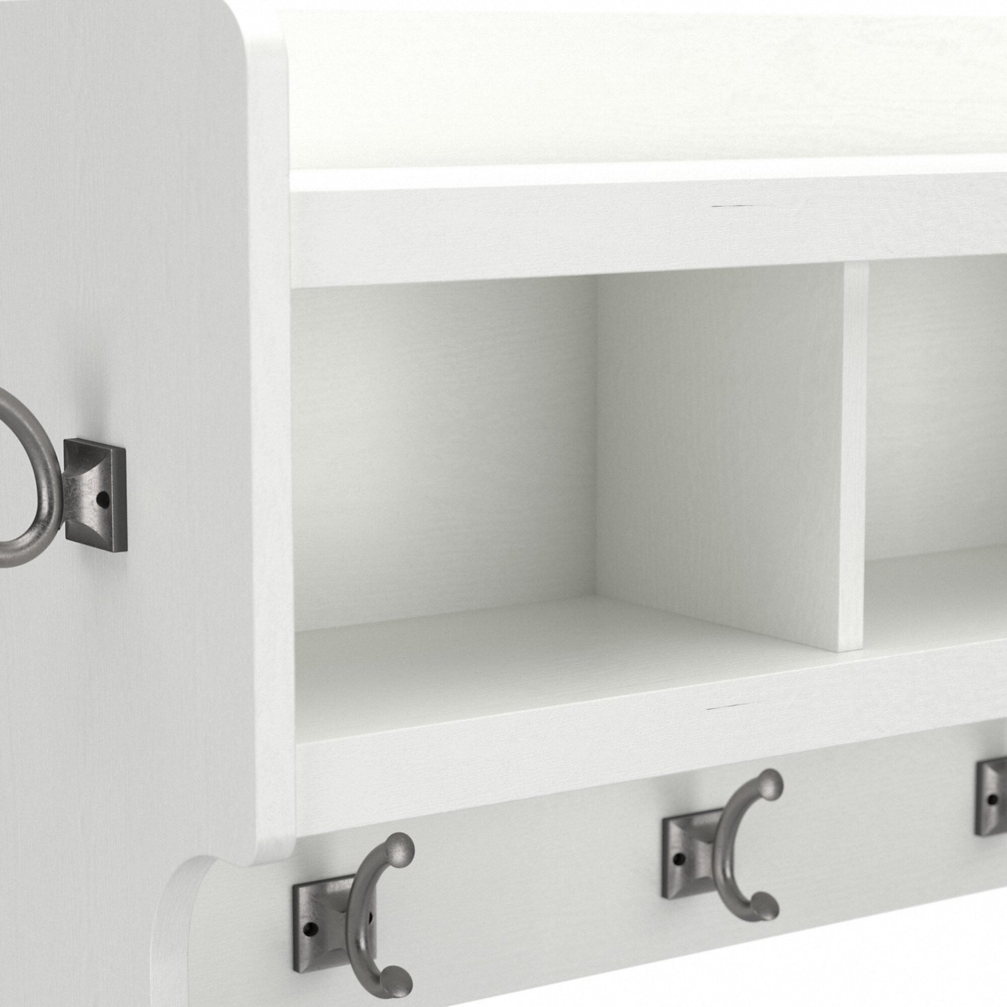 Porte-manteau mural Woodland 40 W avec étagère par Bush Furniture