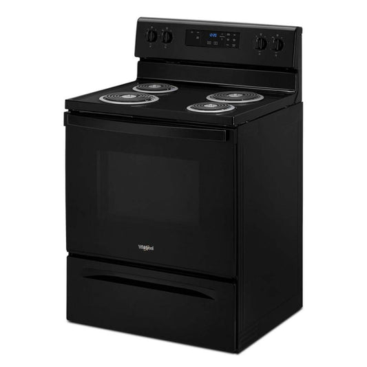 Cuisinière électrique Whirlpool de 4,8 pi³ - noire - YWFC150M0JB | Bain à remous 4,8 Cu. Fort. Cuisinière électrique - Noir - YWFC150M0JB