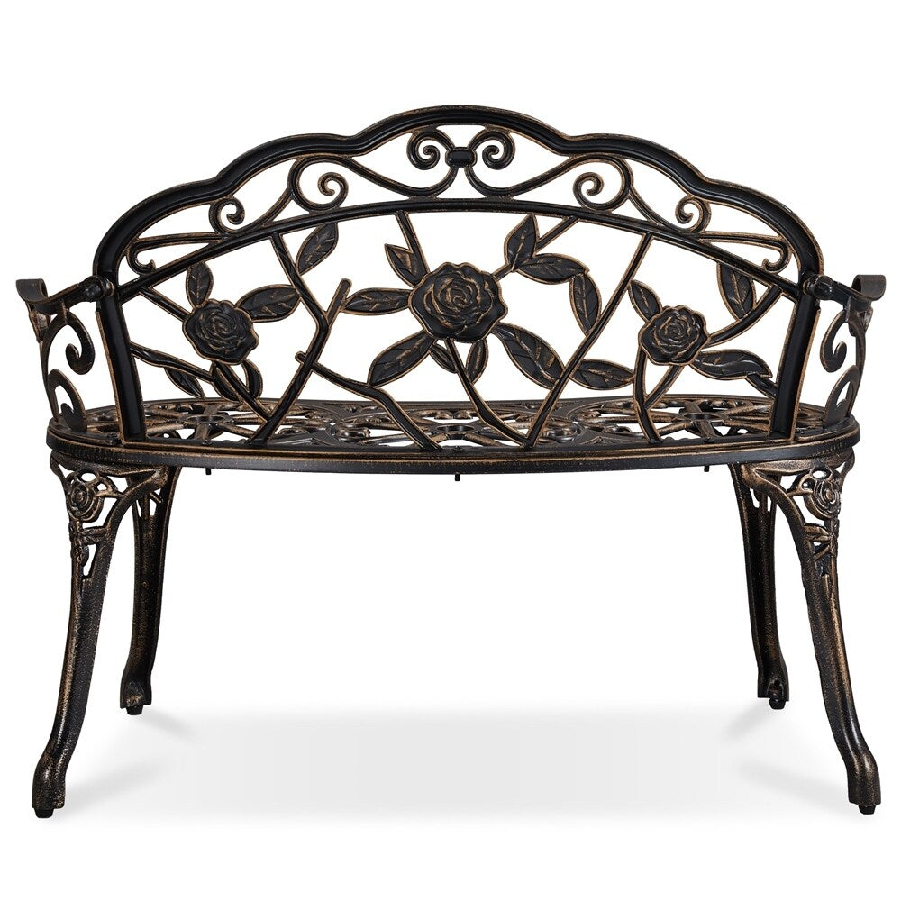 Banc de jardin en métal d'extérieur Yaheetech - N/A