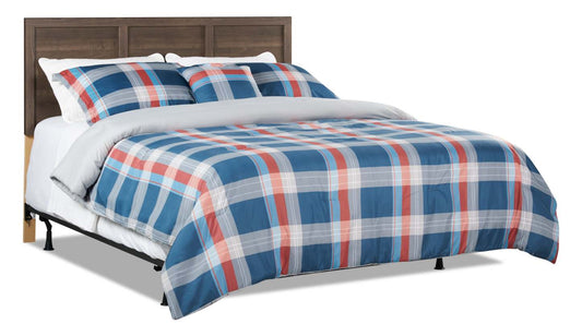 Tête de lit à panneau Aida, fabriquée au Canada, brun - Queen Size | Tête de lit à panneau Aida fabriquée au Canada, brune - format grand lit