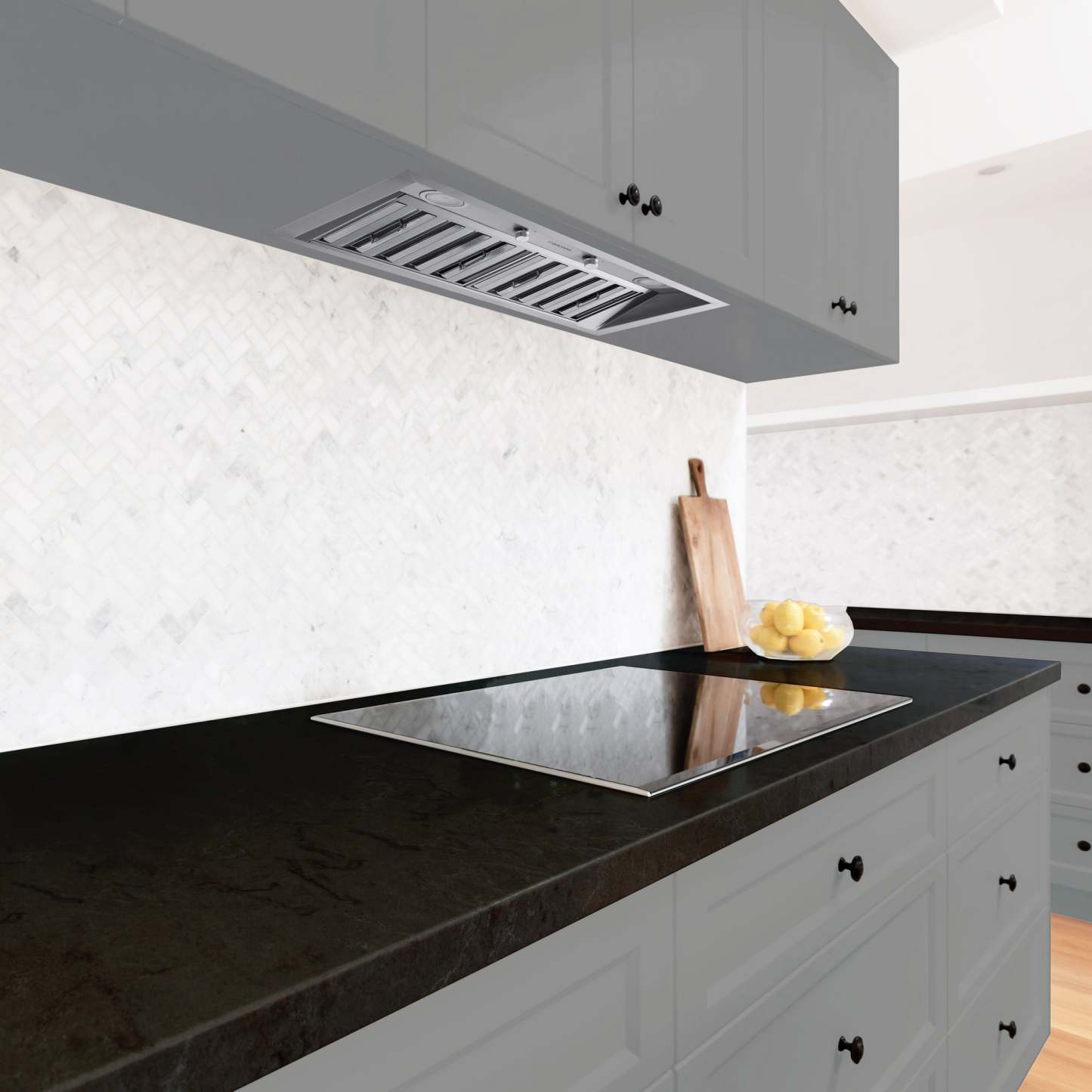 Hotte de cuisine à conduit Ancona Pro 28 encastrable en acier inoxydable - AN-1329 | Insertion de hotte de cuisinière à conduit Ancona Pro de 28 po en acier inoxydable - AN-1329 | D77GRRO9