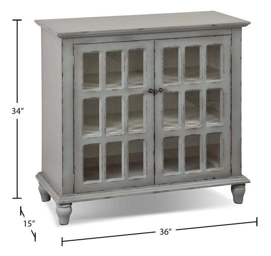 Bray 36 Accent Cabinet - Antique Grey|Armoire décorative Bray de 36 po - gris antique