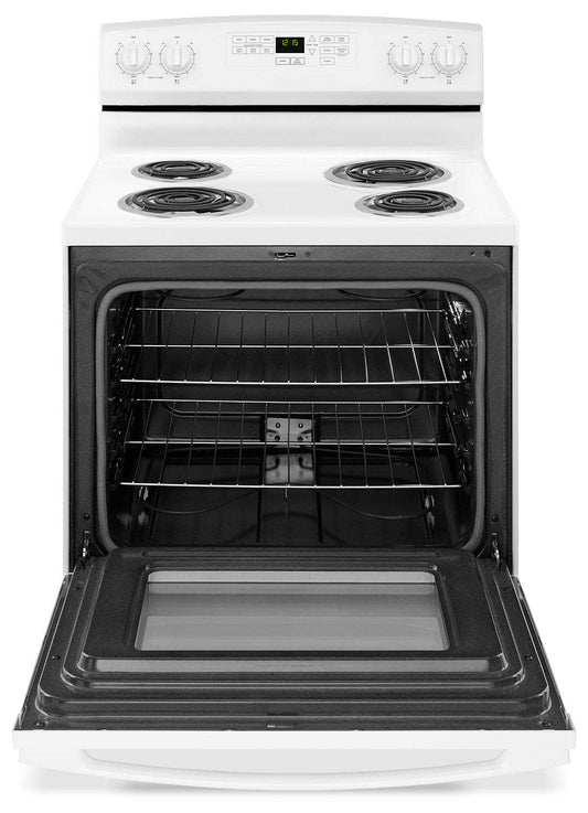 Amana 4,8 Cu. Fort. Cuisinière électrique avec autonettoyage - Blanc - YACR4503SFW | Cuisinière électrique Amana de 4,8 pi³ avec autonettoyage - blanche - YACR4503SFW