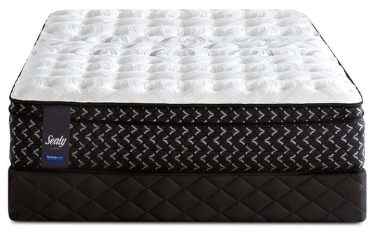Sealy Posturepedic Highbury Medium Euro-Top Mattress Set|Ensemble semi-ferme à Euro-plateau Highbury Posturepedic de Sealy pour grand lit