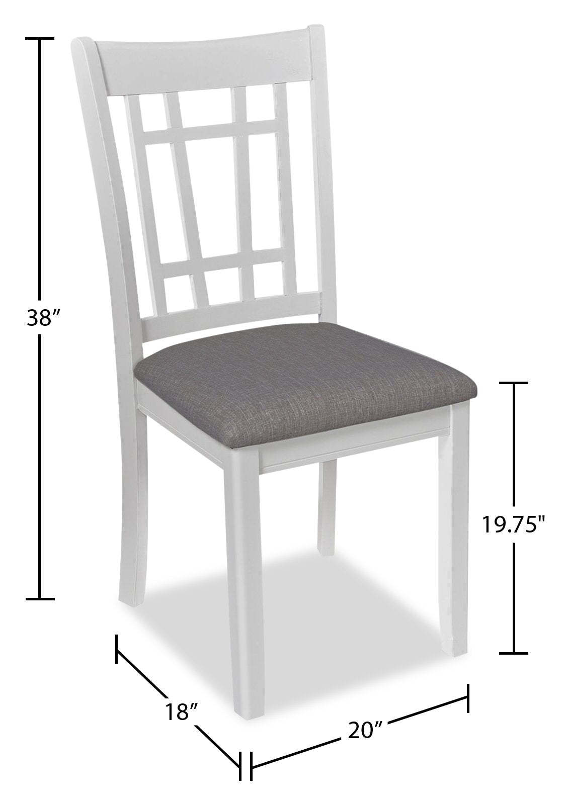 Chaise de salle à manger Dena en tissu d’apparence lin - gris tourterelle | Dena Dining Chair with Linen-Look Fabric - Dove Grey