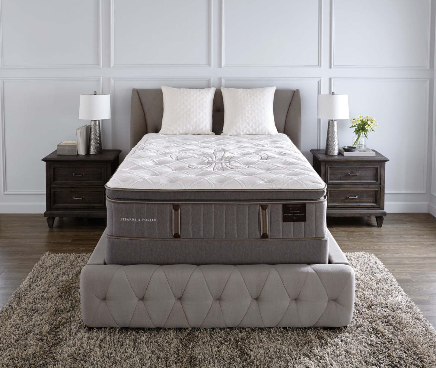 Ensemble matelas à plateau européen Eastminster Plush de Stearns & Foster pour lit double