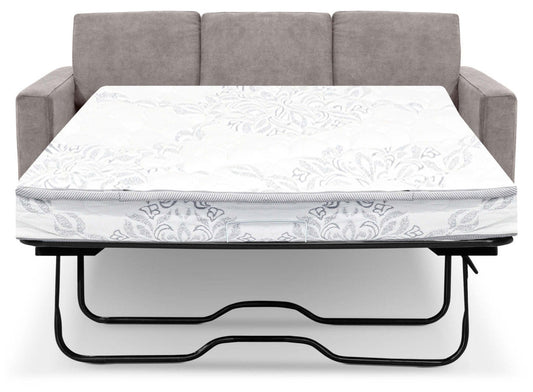 Becca Chenille Full-Size Sofa Bed – Ash|Sofa-lit double Becca en chenille – cendre