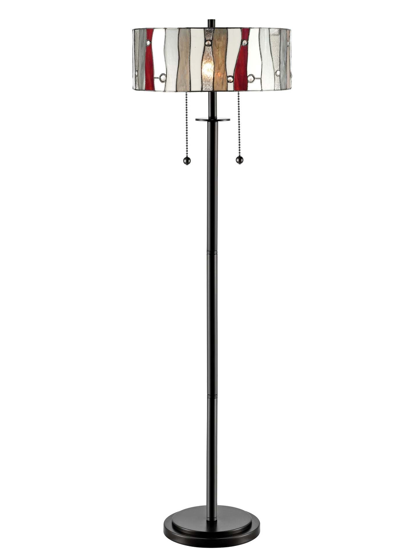 Evelyn 62 Tiffany Style Lampadaire en Verre Soufflé à la Main|Lampe à pied Evelyn de 62 po de style Tiffany avec verre soufflé à la main