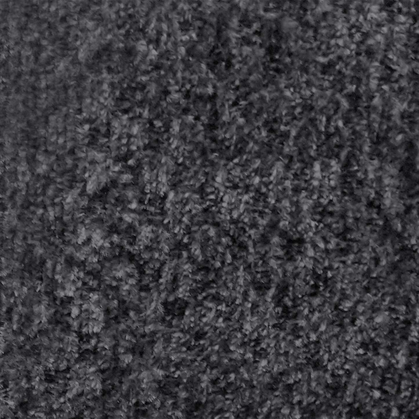 Fauteuil Febe de 49 po fabriqué au Canada en tissu de chenille avec accoudoirs évasés et pattes en bois - gris anthracite