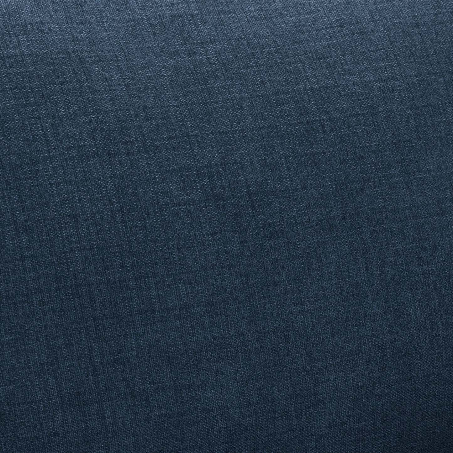 Cindy Crawford Home Canapé sectionnel Gena 2 pièces de droite en tissu d'apparence lin avec pieds en bois - Bleu nuit | Canapé sectionnel droit Gena de Cindy Crawford Home 2 pièces en tissu d'apparence lin avec pieds en bois - bleu minuit