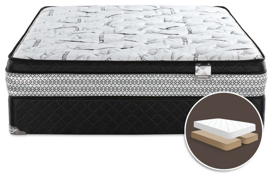 Springwall Fairweather 3 Euro-Top Plush Split Queen Mattress Set|Ensemble matelas moelleux à Euro-plateau divisé Fairweather 3 de Springwall pour grand lit