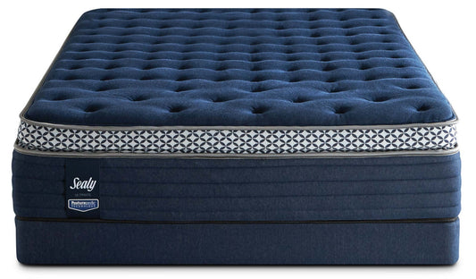 Sealy Posturepedic Ultimate Abbotswell Plush Pillow-Top Low-Profile Split Queen Mattress Set|Ensemble moelleux et sommier divisé profil bas Abbotswell Posturepedic Ultimate pour grand lit