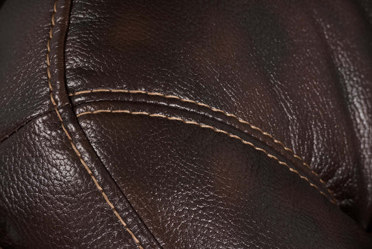 Sofa sectionnel inclinable Leo 5 pièces en tissu d’apparence cuir - brun noyer