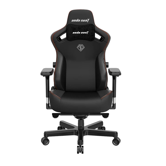 Fauteuil de jeu très large ergonomique Kaiser 3 de Anda Seat en cuir véritable - noir