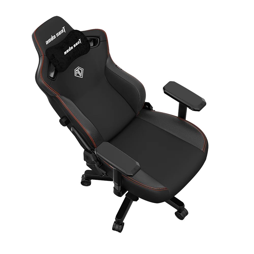 Fauteuil de jeu très large ergonomique Kaiser 3 de Anda Seat en cuir véritable - noir