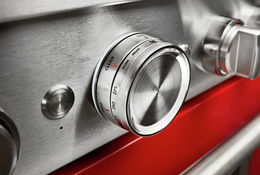 Cuisinière intelligente hybride KitchenAid de 5,1 pi³ avec autonettoyage - rouge passion - KFDC506JPA | KitchenAid 5.1 Cu. Ft. Smart Dual Fuel Range with Self-Clean - Passion Red - KFDC506JPA