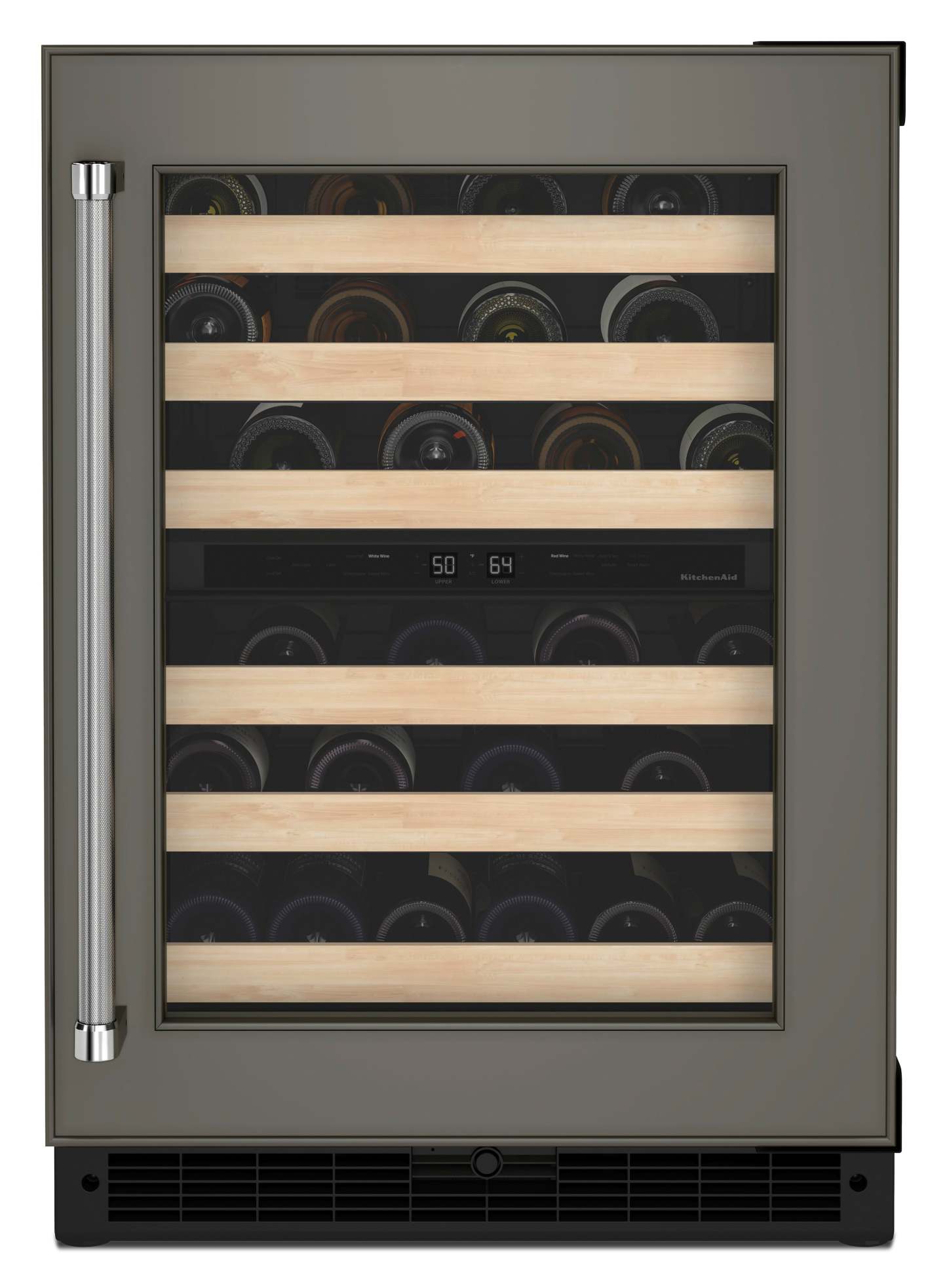 Réfrigérateur à vin KitchenAid de 5 pi³ et de 24 po sous le comptoir - panneau personnalisable - KUWR214KPA | KitchenAid 24 5 Cu. Ft. Undercounter Wine Refrigerator - Panel Ready - KUWR214KPA