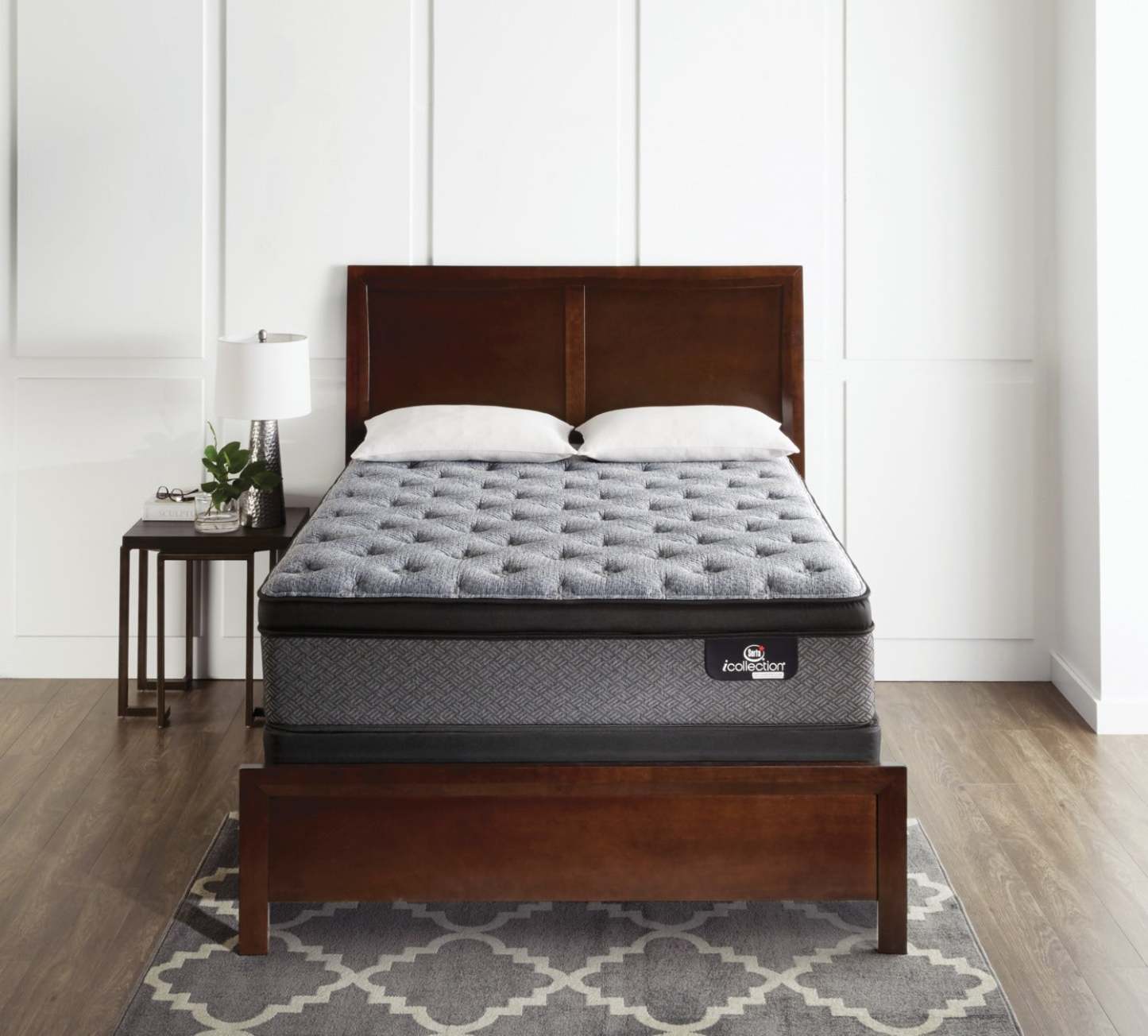 Serta® iCollection® Farina Medium Euro-Top Full Mattress Set|Ensemble matelas semi-ferme à Euro-plateau Farina iCollection de Serta pour lit double