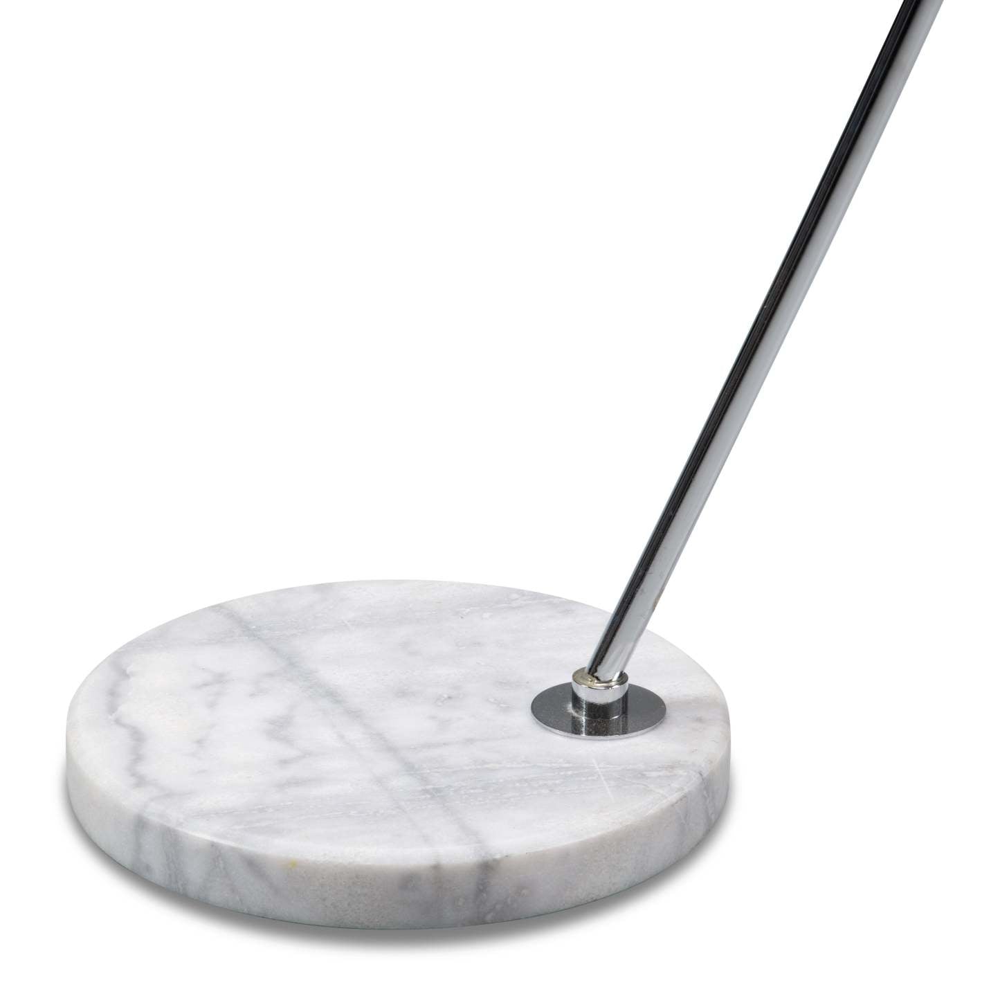 72 Sparkle Glam Silver with Marble Base and Glass Crystal Shade Arc Lampadaire|Lampe à pied arquée et somptueuse Sparkle de 72 po argentée avec base en marbre et abat-jour en cristaux de verre