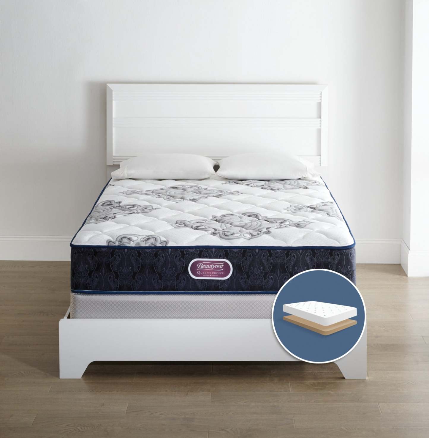 Ensemble de matelas Simmons Beautyrest Queen's Choice Monarch Ferme Profil Bas King