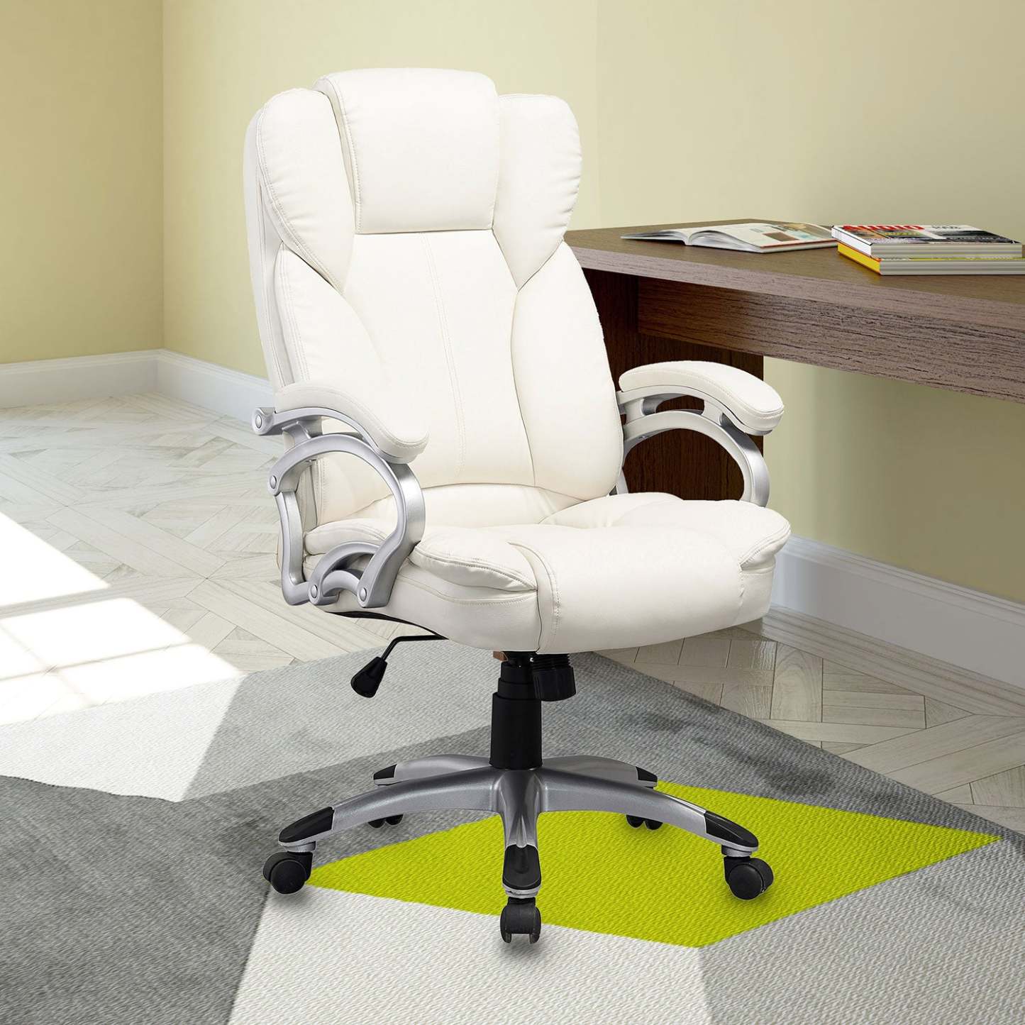 Lodwig Deluxe Office Chair - Blanc|Chaise de bureau de luxe Loft - Blanc|LODWHCHR
