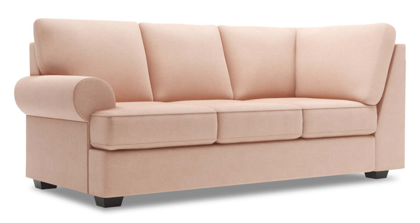 Sofa Lab Roll LAF Sofa Return - Pax Rose | Sofa de gauche pour rallonge Roll de la collection Sofa Lab - Pax rose | RO153249