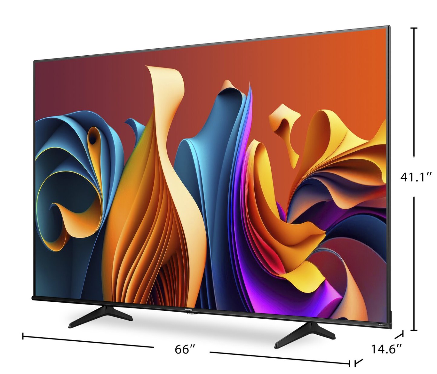 Hisense 75 QLED 4K UHD HDR10+ Dolby Vision 60 Hz Google Smart TV (75QD6N) | Téléviseur intelligent QLED Hisense UHD 4K de 75 po à 60 Hz avec HDR10+, Dolby VisionMC et Google TVMC (75QD6N)