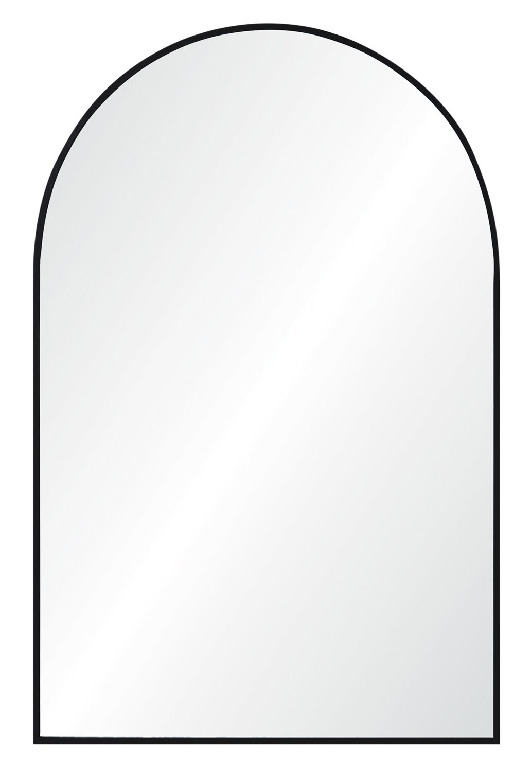 Miroir noir en forme d'arche - 24 x 36 | Miroir en forme d'arche noir - 24 po x 36 po | MT2451MR