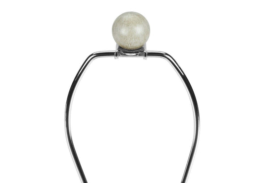 Lampe de table 24 po béton beige avec abat-jour blanc|Lampe de table de 24 po béton beige avec abat-jour blanc