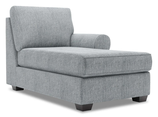 Sofa Lab Roll RAF Chaise - Luna Étain | Fauteuil long de gauche Roll de la collection Sofa Lab - Luna Pewter | RO282291