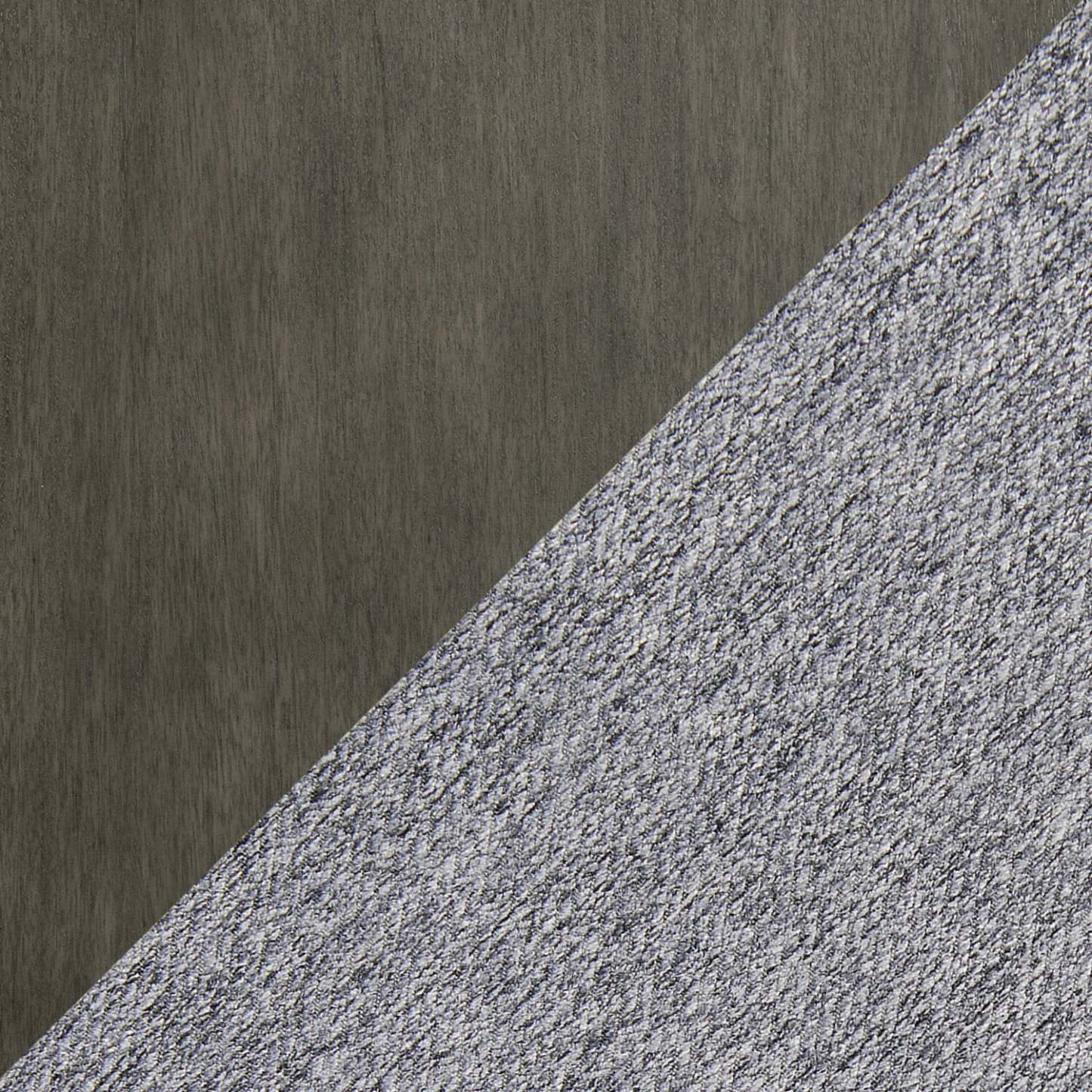 Chaise de salle à manger Bryn avec siège en tissu et dossier à lattes - gris foncé