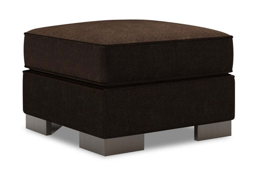 Fabriqué au Canada Canapé personnalisable Lab Track 24 en tissu chenille - Marron chocolat de luxe | Pouf Track de Sofa Lab de 24 po fabriqué au Canada en tissu de chenille - brun Luxury Chocolate | TR803293