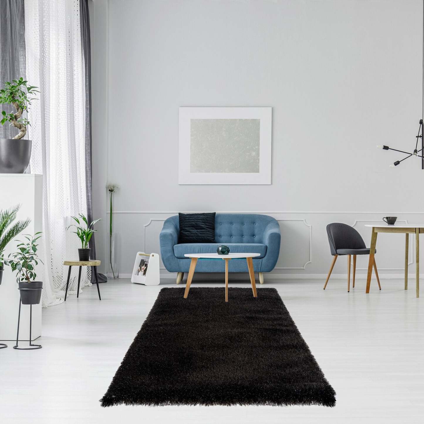 Tapis Glam Black Area | Carpette Glam noire | GLAMBK06
