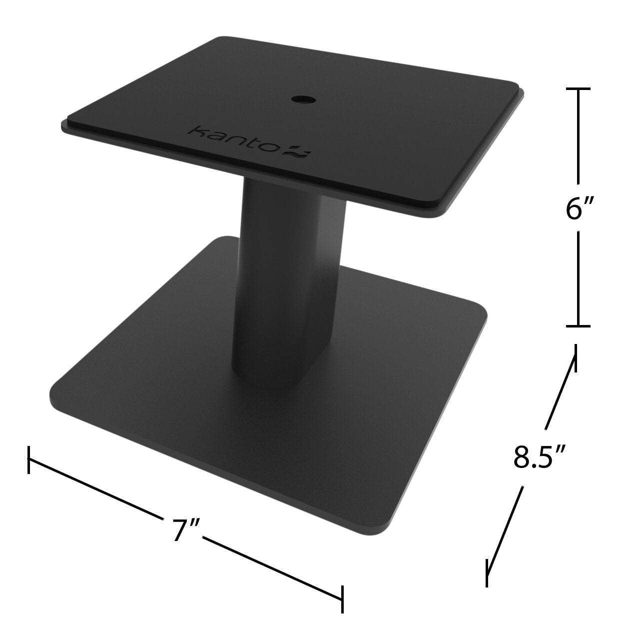 Kanto SP6HD 6 supports de haut-parleur avec gestion intégrée des câbles - Noir | Socles pour haut-parleur Kanto SP6HD de 6 po avec système de gestion des câbles intégré - noirs | SP6HDBSS