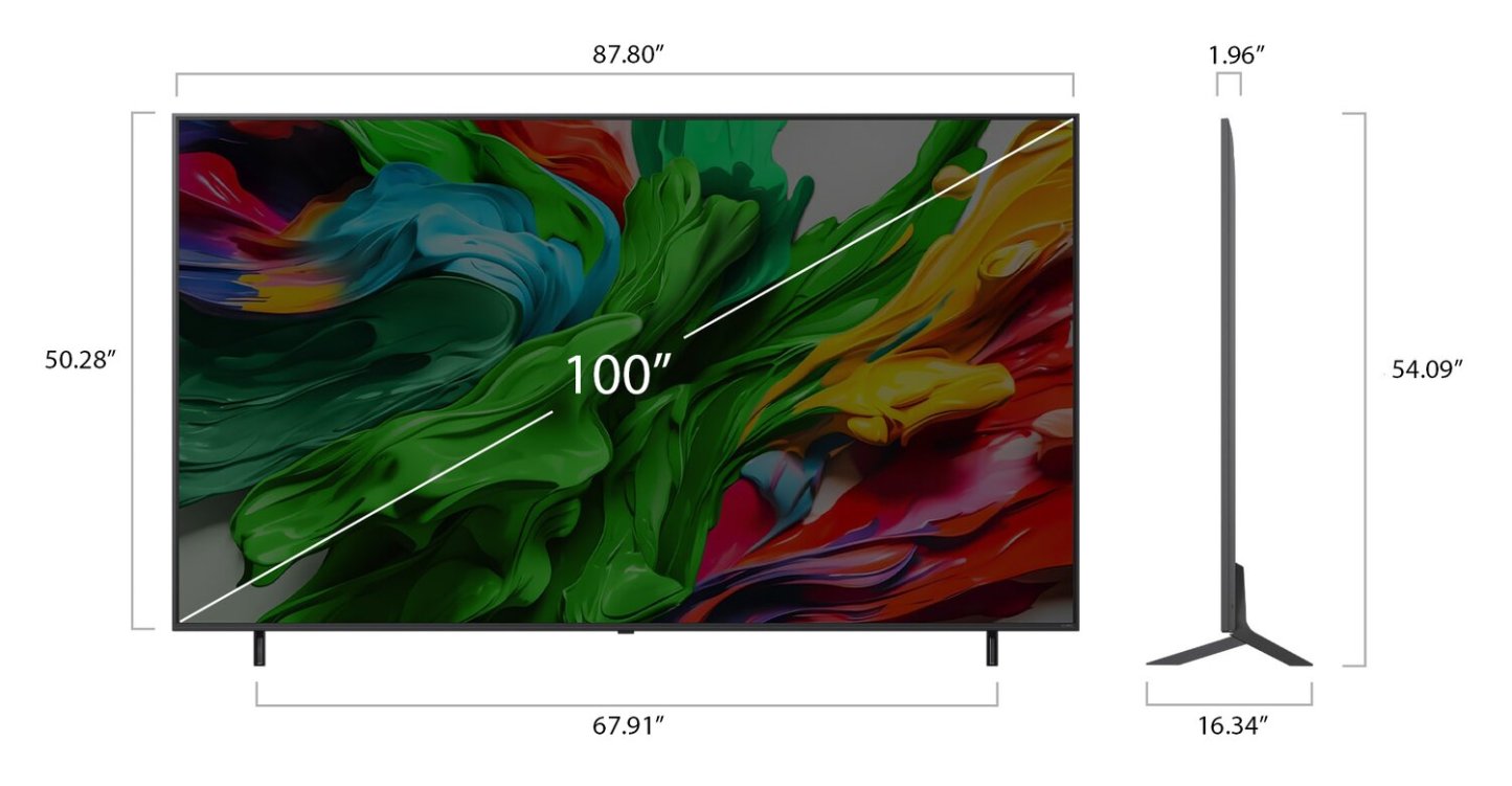 LG 100 QNED85 evo AI Mini-LED 4K UHD Smart webOS TV (100QNED85AU.ACC) - Modèle 2025 | Téléviseur intelligent Mini DEL evo LG QNED85 UHD 4K de 100 po avec IA et webOS (100QNED85AUA.ACC) - modèle 2025
