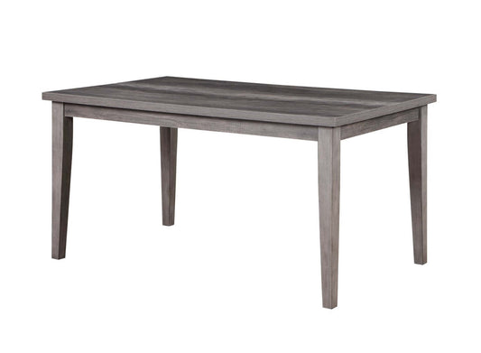 Krew Ensemble de salle à manger 7 pièces avec table et 6 chaises, mélamine, 60 W - Gris | Ensemble de salle à manger Krew 7 pièces en mélamine avec table de 60 po (L) et 6 chaises - gris