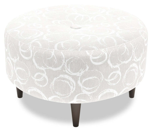 Pouf The Curve 31 en tissu, fabriqué au Canada par Sofa Lab (CURV1164)