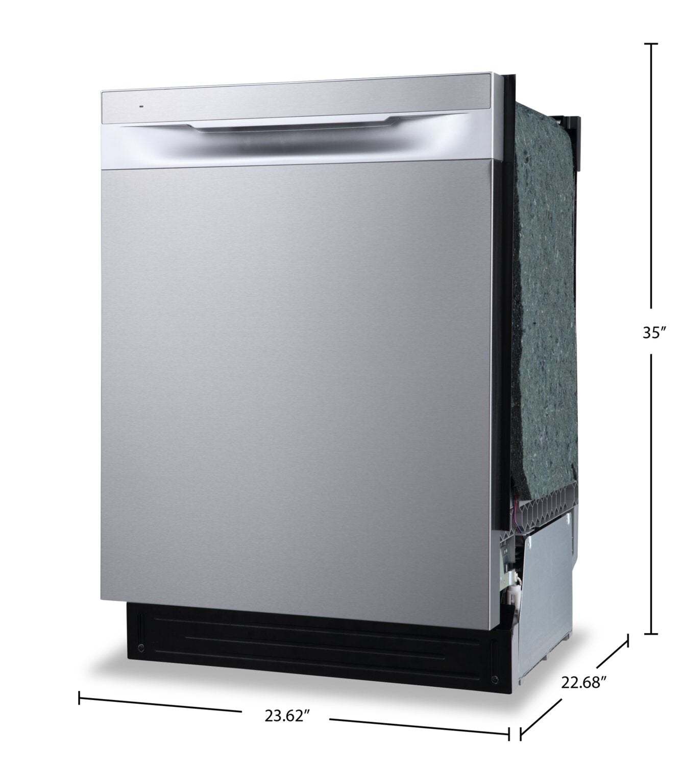 Frigidaire 24 49 dBA Top-Control Dishwasher with DishSense® Technology - Stainless Steel - FDHP4336AS | Lave-vaisselle Frigidaire de 24 po et de 49 dBA avec commandes sur le dessus et technologie DishSenseMC - acier inoxydable - FDHP4336AS | FDHP43AS