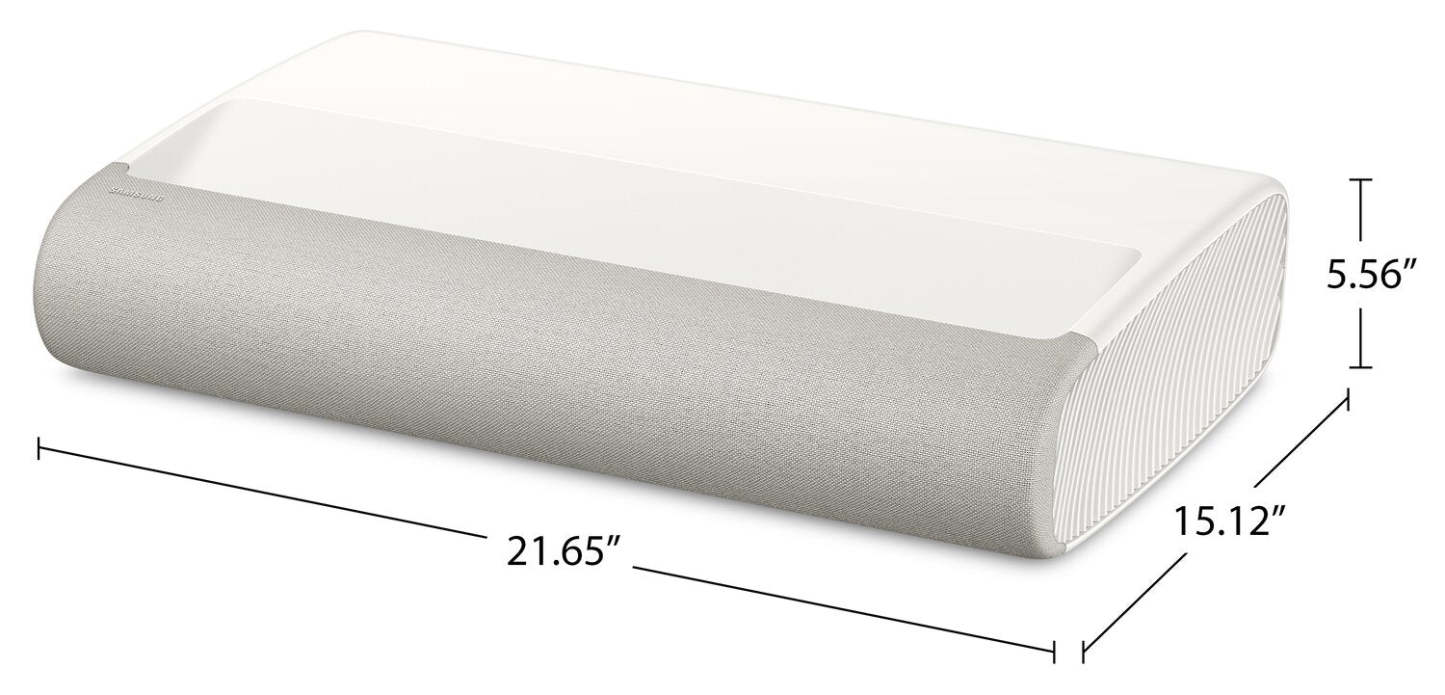 SAMSUNG The Premiere 4K Quantum HDR Dolby Atmos® Ultra Short Throw 3450 Lumen Projector (SP-LPU9DSAXXZC) | Projecteur à ultra-courte portée La Première de Samsung 4K de 3450 lumens avec Quantum HDR et Dolby Atmos (SP-LPU9DSAXXZC)