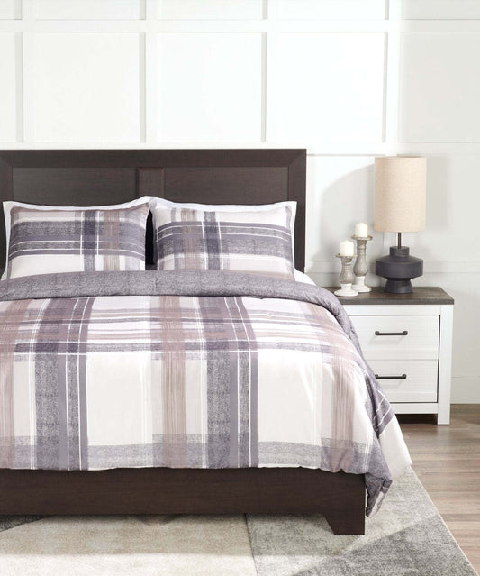 Ensemble d'édredon Conner 3 pièces pour lit double/grand lit | Ensemble d'édredon Conner de 3 pièces pour lit double ou grand lit