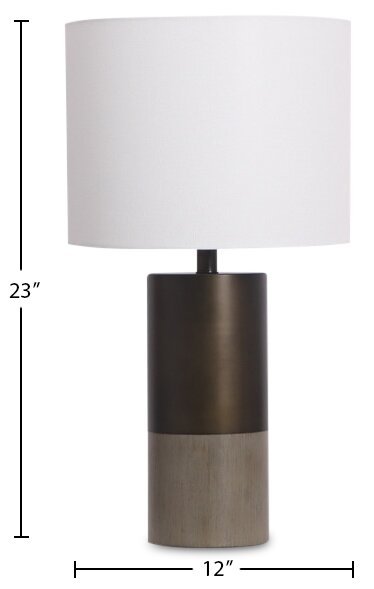 Kort & Co. Colm 23 Lampe de table en métal bronze antique | Lampe de table Colm de Kort & Co. de 23 po en métal bronze antique